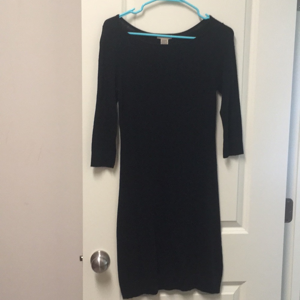 Black sweater dress